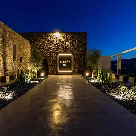 Serenity Sky Villa Mykonos - Pool & Sunset By One Villas ヴィラ アノ・メラ